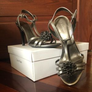 Calvin Klein Metallic Heels